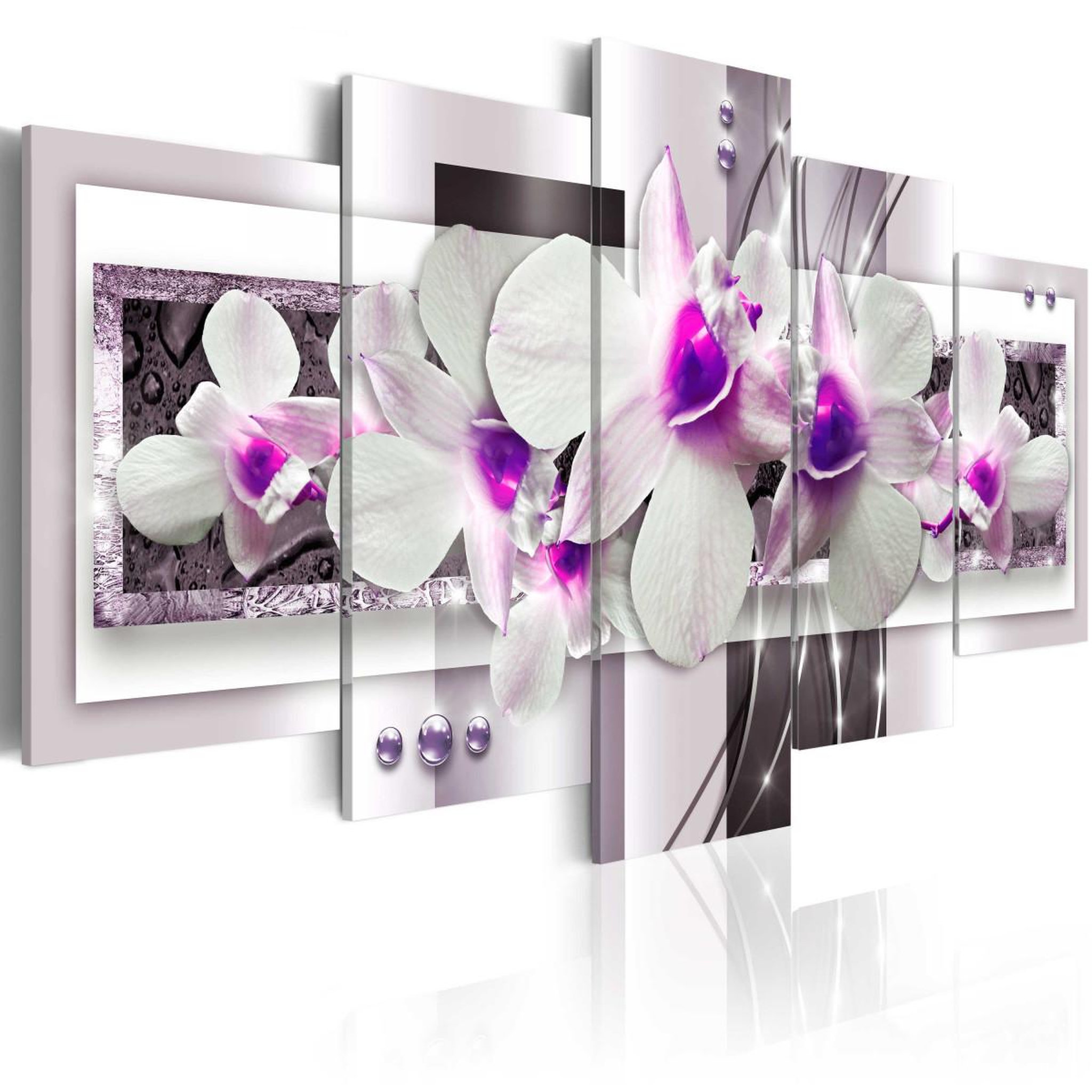 Voir la diapositive 1 : Paris Prix Tableau imprimé  with violet accent