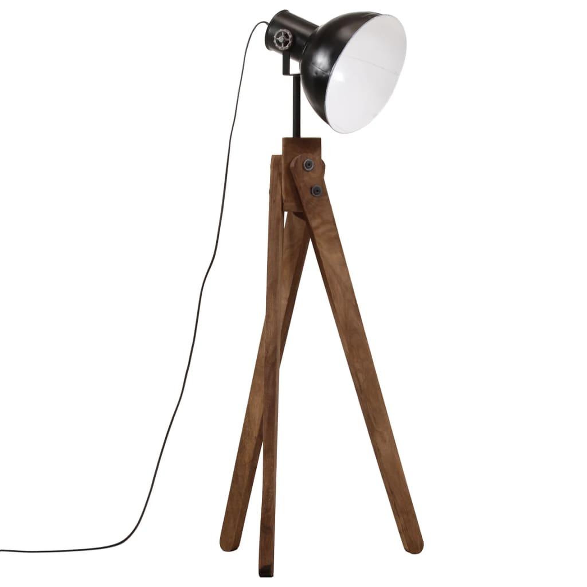 Voir la diapositive 2 : VIDAXL Lampadaire 25 W noir 45x45x120 cm E27