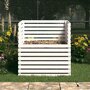 Voir la diapositive 3 : VIDAXL Composteur Blanc 100x100x102 cm Bois massif de pin