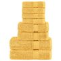 Voir la diapositive 1 : VIDAXL Ensemble de serviettes de qualité supérieure SOLUND 8 pcs doré