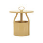Voir la diapositive 1 : Paris Prix Table d'Appoint Design  Iris  44cm Crème