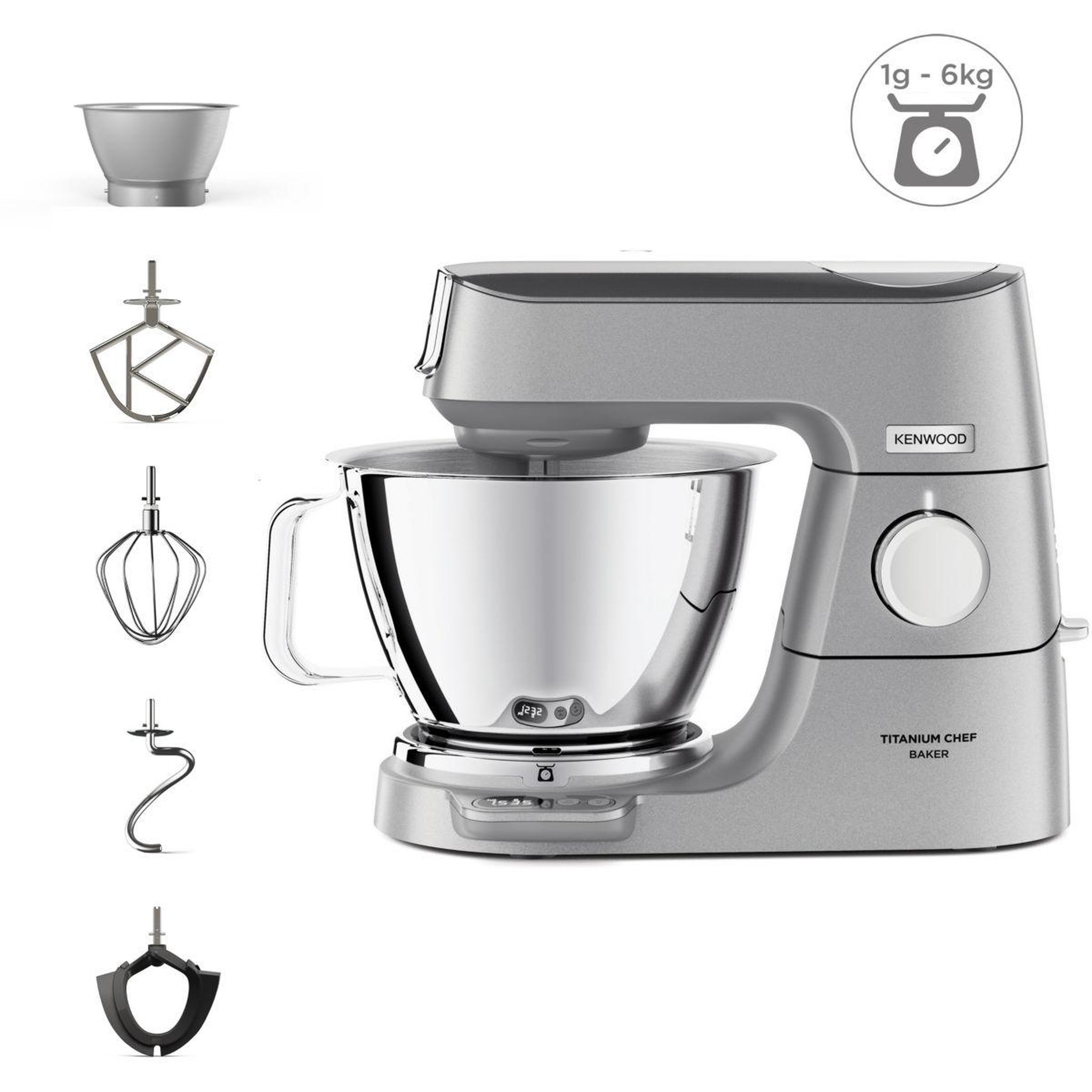KENWOOD Robot pâtissier kvc85.009si titanium chef baker
