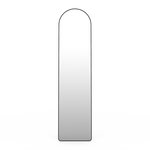 ID MARKET Miroir sur pied contour noir 160 x 40 cm