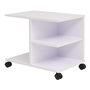 Voir la diapositive 1 : VIDAXL Etagere a roulettes 50x35x42 cm Blanc