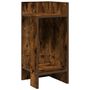 Voir la diapositive 2 : VIDAXL Table d'appoint avec etagere chene fume 25,5x27x60 cm