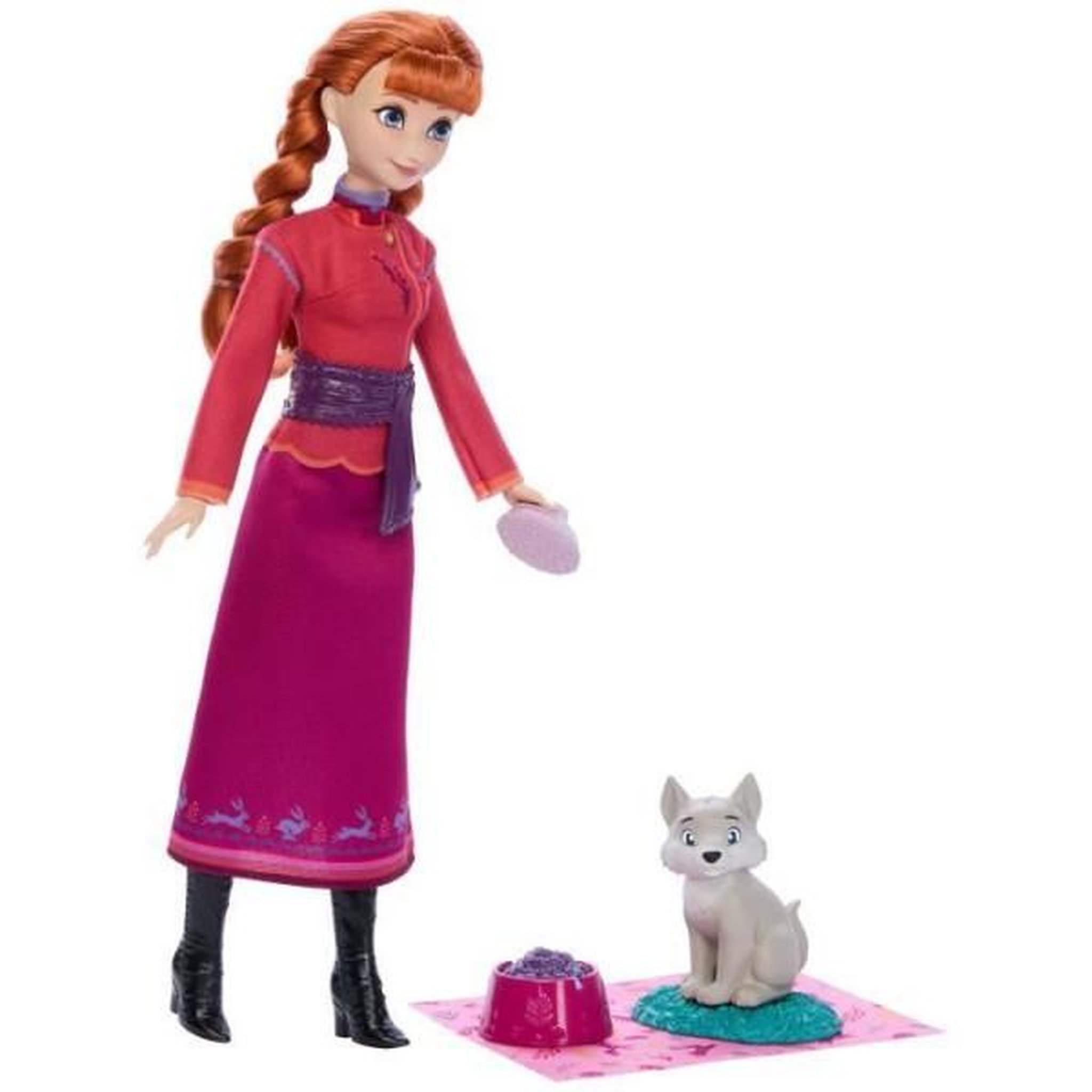 Voir la diapositive 3 : DISNEY FROZEN Disney La Reine des Neiges - Coffret Anna et le Louveteau - 4 accessoires - Disney Frozen - JFG17