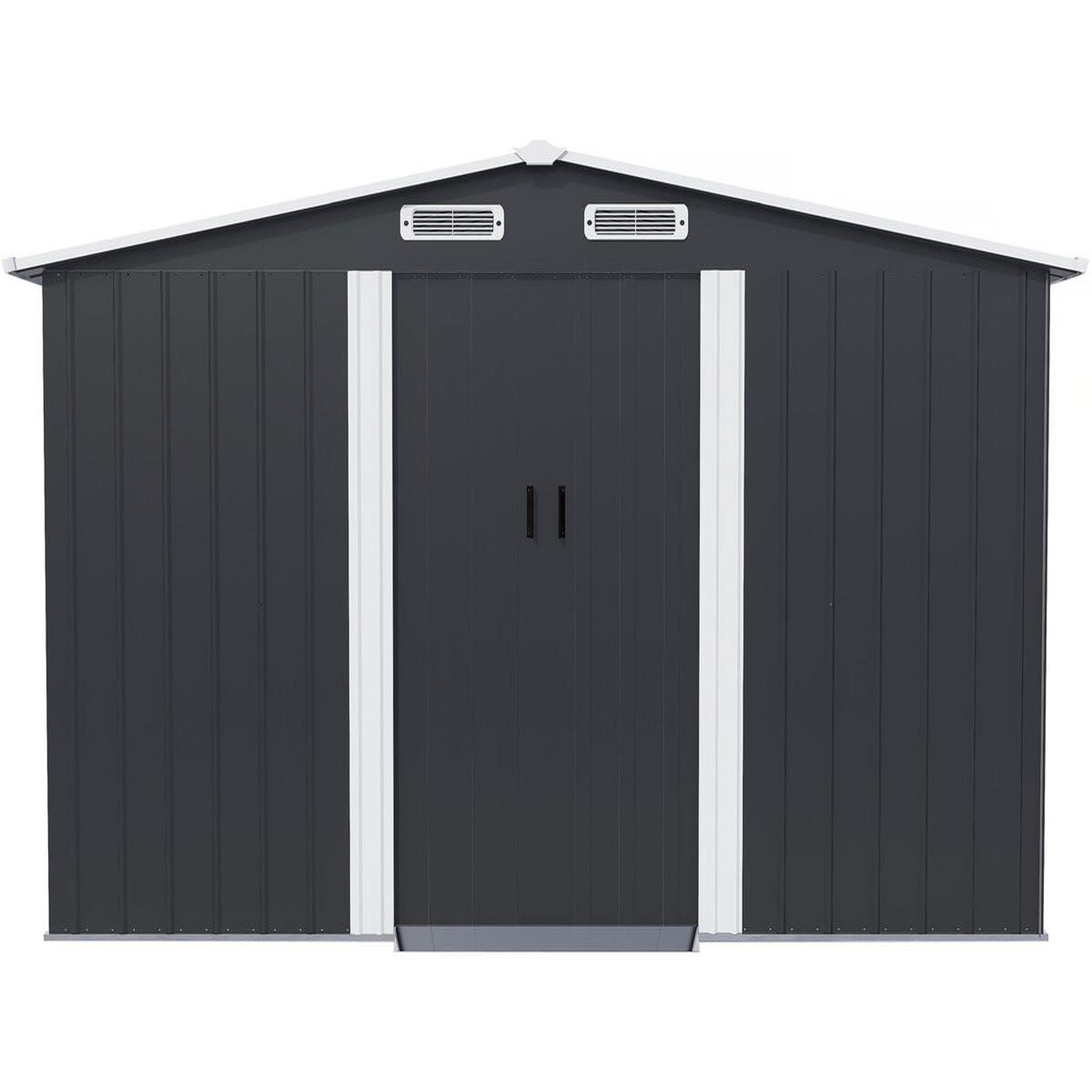 Voir la diapositive 4 : Habitat et Jardin Abri de jardin métal avec porte coulissante  boston  - 13 m² - gris