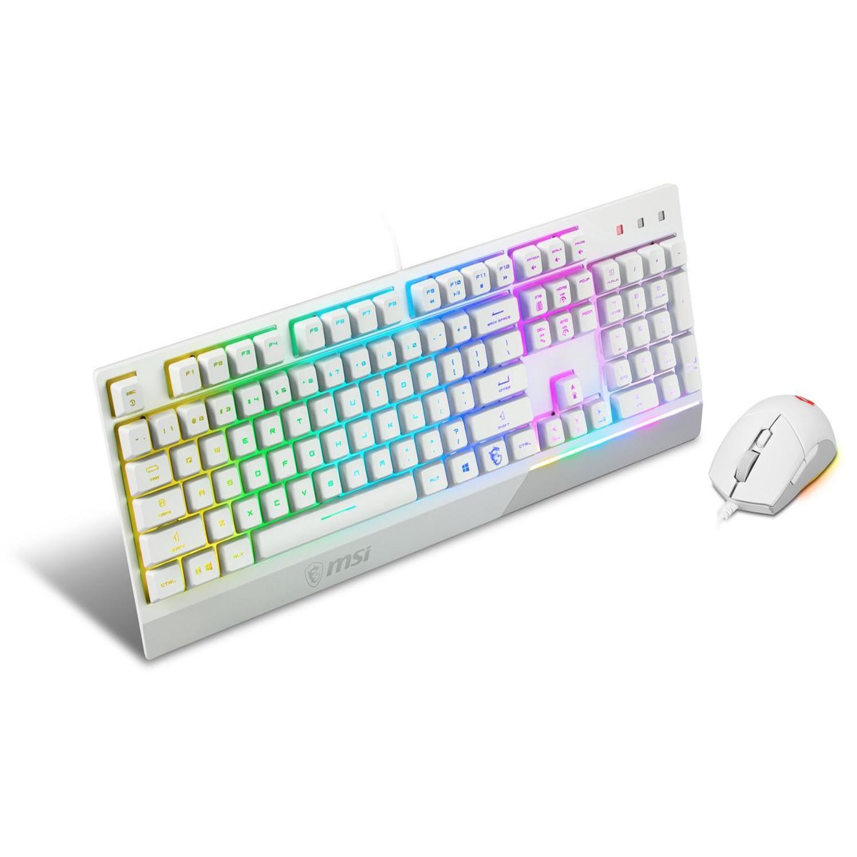 MSI MSI Vigor GK30 Combo White clavier Souris incluse USB QWERTY Italien Blanc