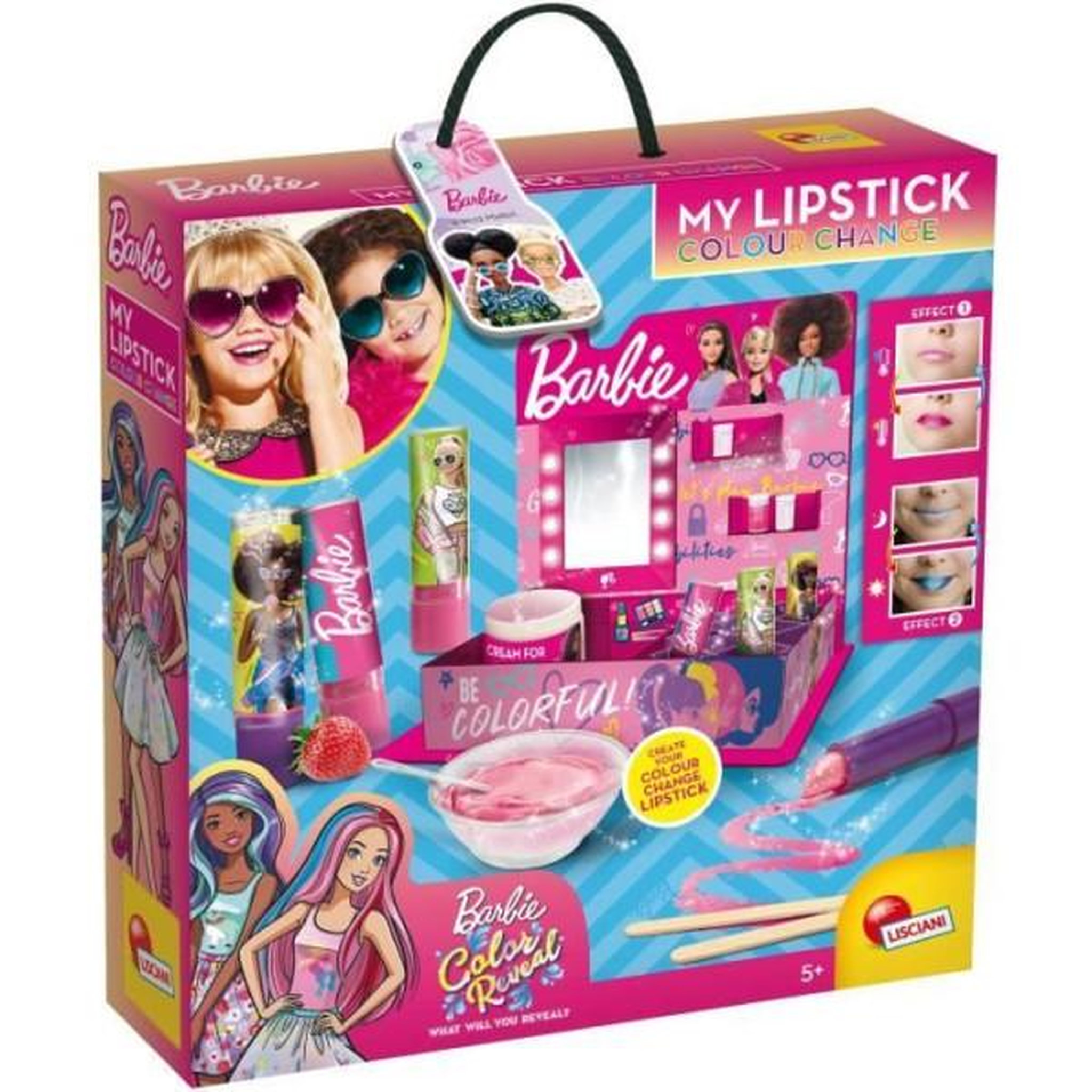 LISCIANI GIOCHI Rouge a levres a personnaliser - barbie - lisciani giochi - enfant - blanc - arômes naturels