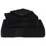 Voir la diapositive 4 : VIDAXL Serviettes de douche 4 pcs noir 70x140 cm 360 g m² 100% coton