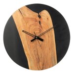Paris Prix Horloge Murale en Bois  Douglas  55cm Naturel & Noir