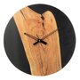 Voir la diapositive 1 : Paris Prix Horloge Murale en Bois  Douglas  55cm Naturel & Noir