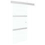 Voir la diapositive 2 : VIDAXL Porte coulissante a butees Verre ESG et aluminium 76x205 cm