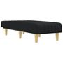 Voir la diapositive 3 : VIDAXL Chaise longue noir tissu