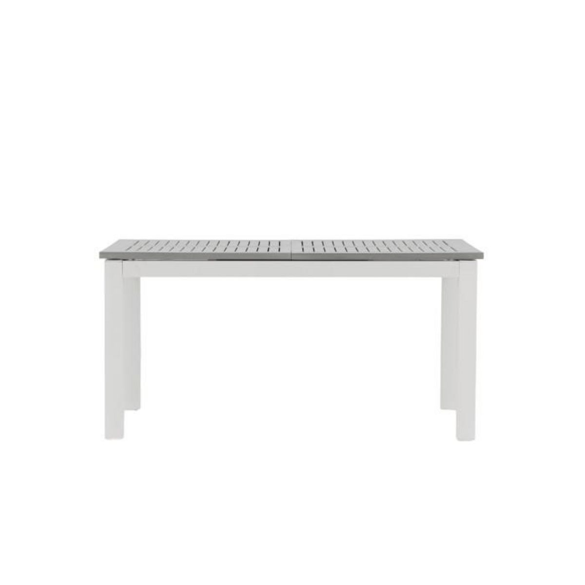 Paris Prix Table de Jardin Extensible  Albany  152-210cm Blanc & Gris