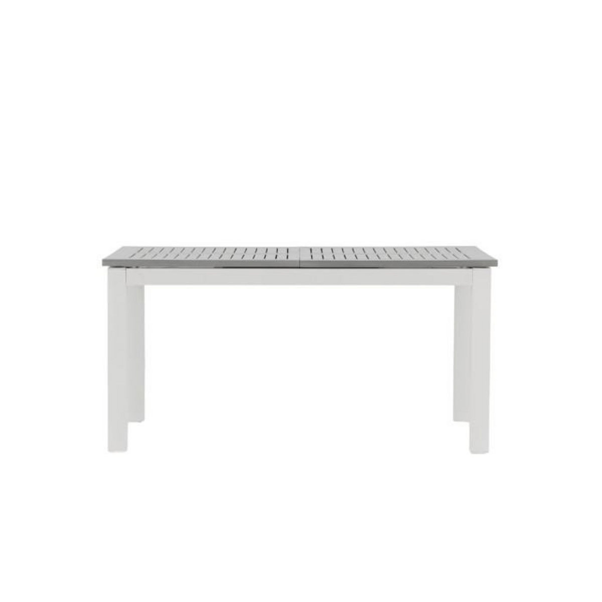 Paris Prix Table de Jardin Extensible  Albany  152-210cm Blanc & Gris