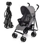 KINDERKRAFT Poussette légère de voyage pliable avec dossier réglable. Coloris disponibles : Gris
