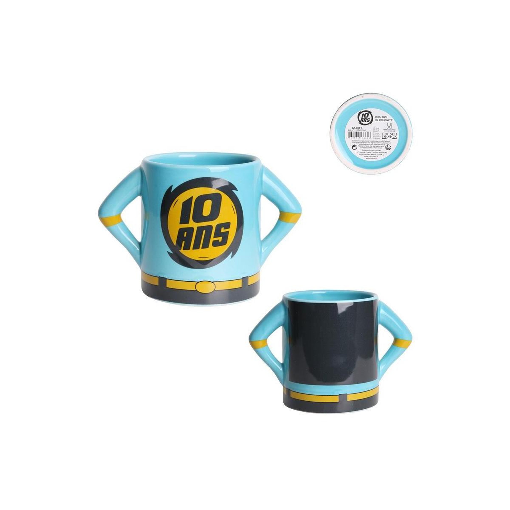 Voir la diapositive 3 : The concept Factory Mug héros  10 ans  14cm bleu