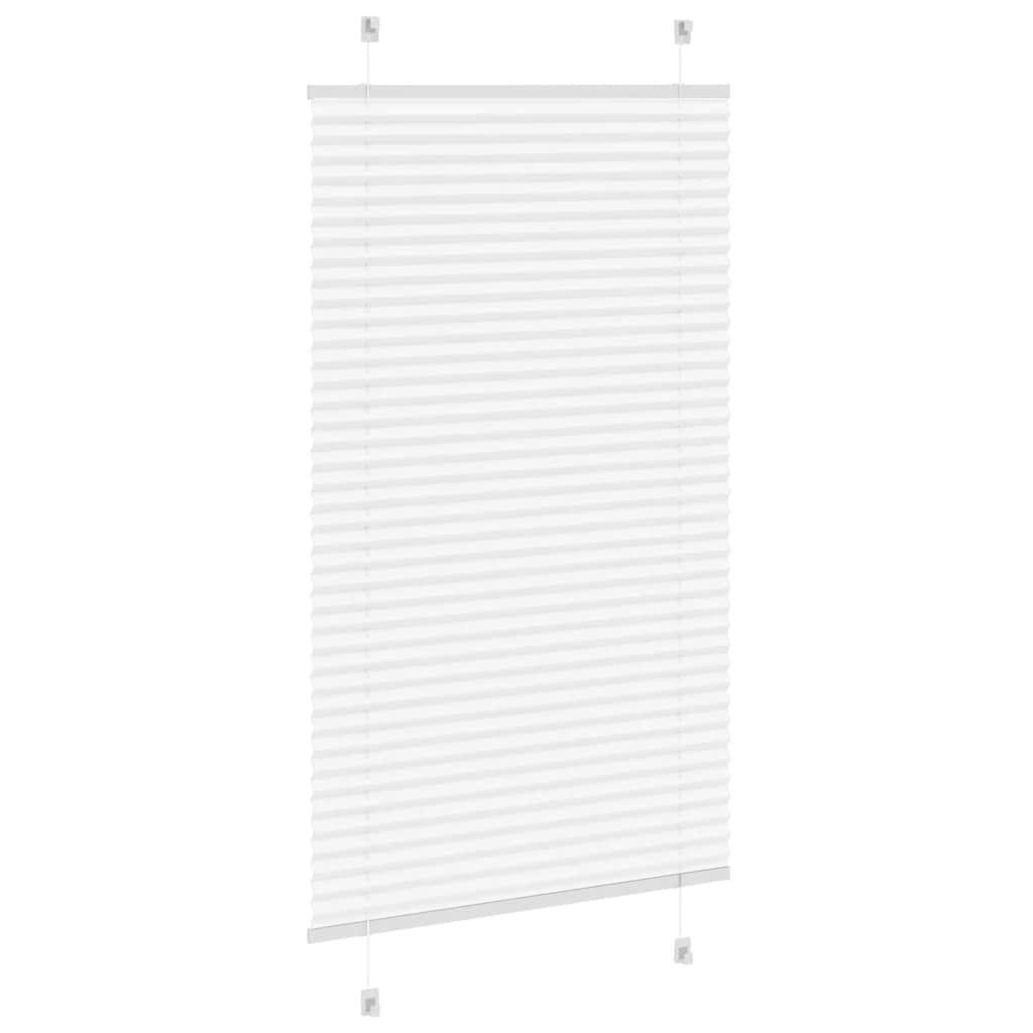 Voir la diapositive 4 : VIDAXL Store plisse blanc 80x150 cm largeur du tissu 79,4 cm polyester