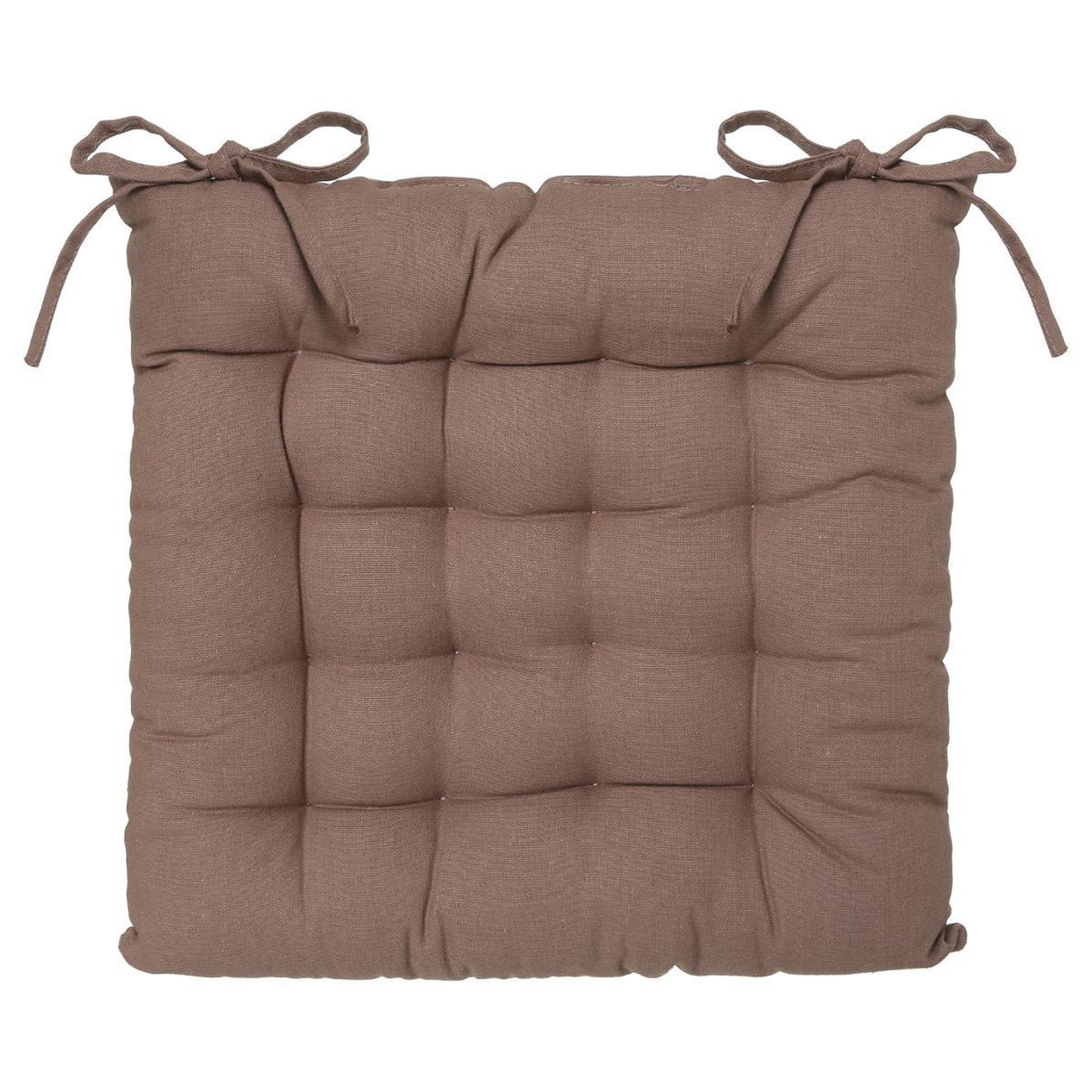 ATMOSPHERA Galette de Chaise  Loria  38x38cm Taupe