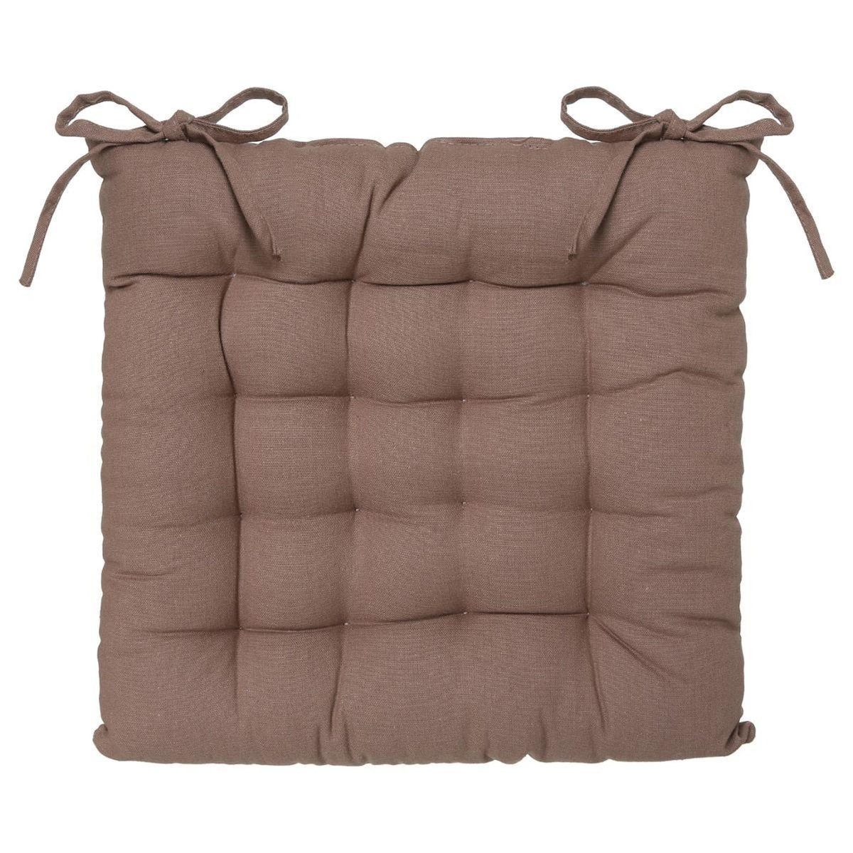 ATMOSPHERA Galette de Chaise  Loria  38x38cm Taupe