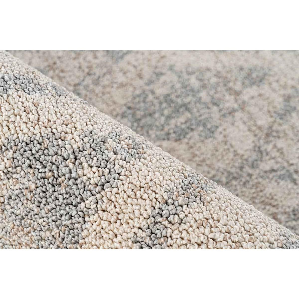 Paris Prix Tapis Tissé Déco Scandinave  Gène IV  Beige & Bleu