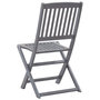 Voir la diapositive 5 : VIDAXL Chaises pliables d'exterieur lot de 6 Bois d'acacia solide