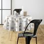 Voir la diapositive 2 : Paris Prix Nappe Ronde Imprimé  Delicia  160cm Taupe