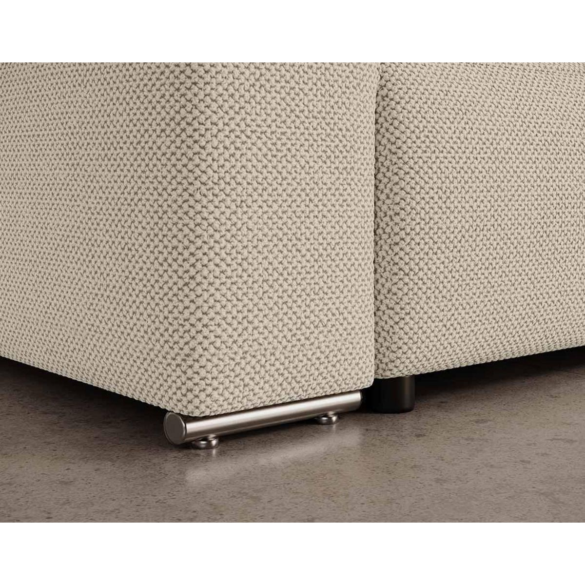 BEST MOBILIER Gabriel - canapé panoramique en u 7 places convertible avec coffre en tissu texturé