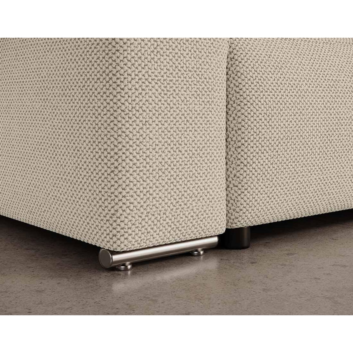 BEST MOBILIER Gabriel - canapé panoramique en u 7 places convertible avec coffre en tissu texturé