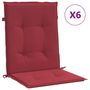 Voir la diapositive 2 : VIDAXL Coussins de chaise de jardin a dossier bas lot de 6