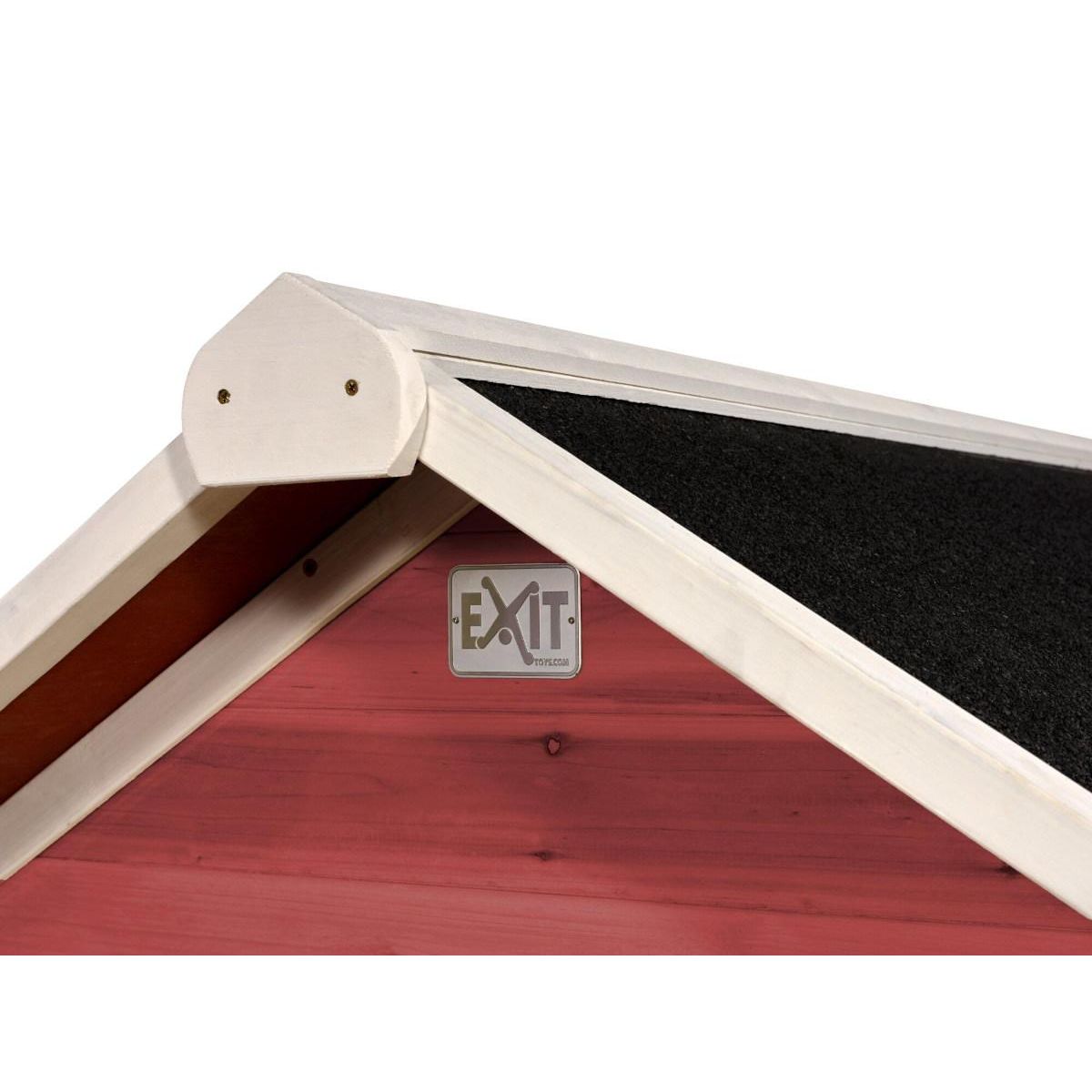 EXIT TOYS Maisonnette en bois pour enfants Loft 100 Rouge - Exit Toys