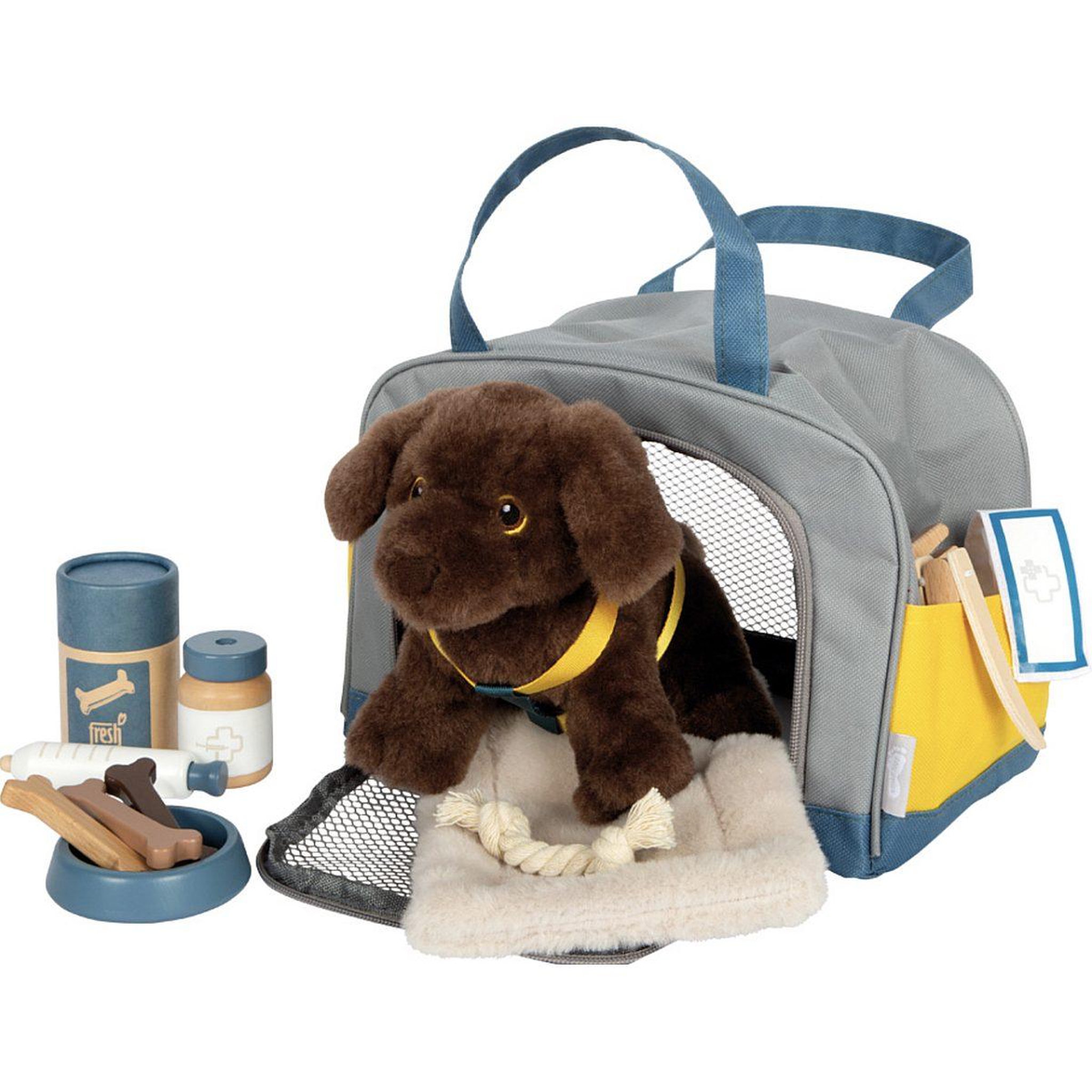 SMALLFOOT Chien avec sac et kit de soins