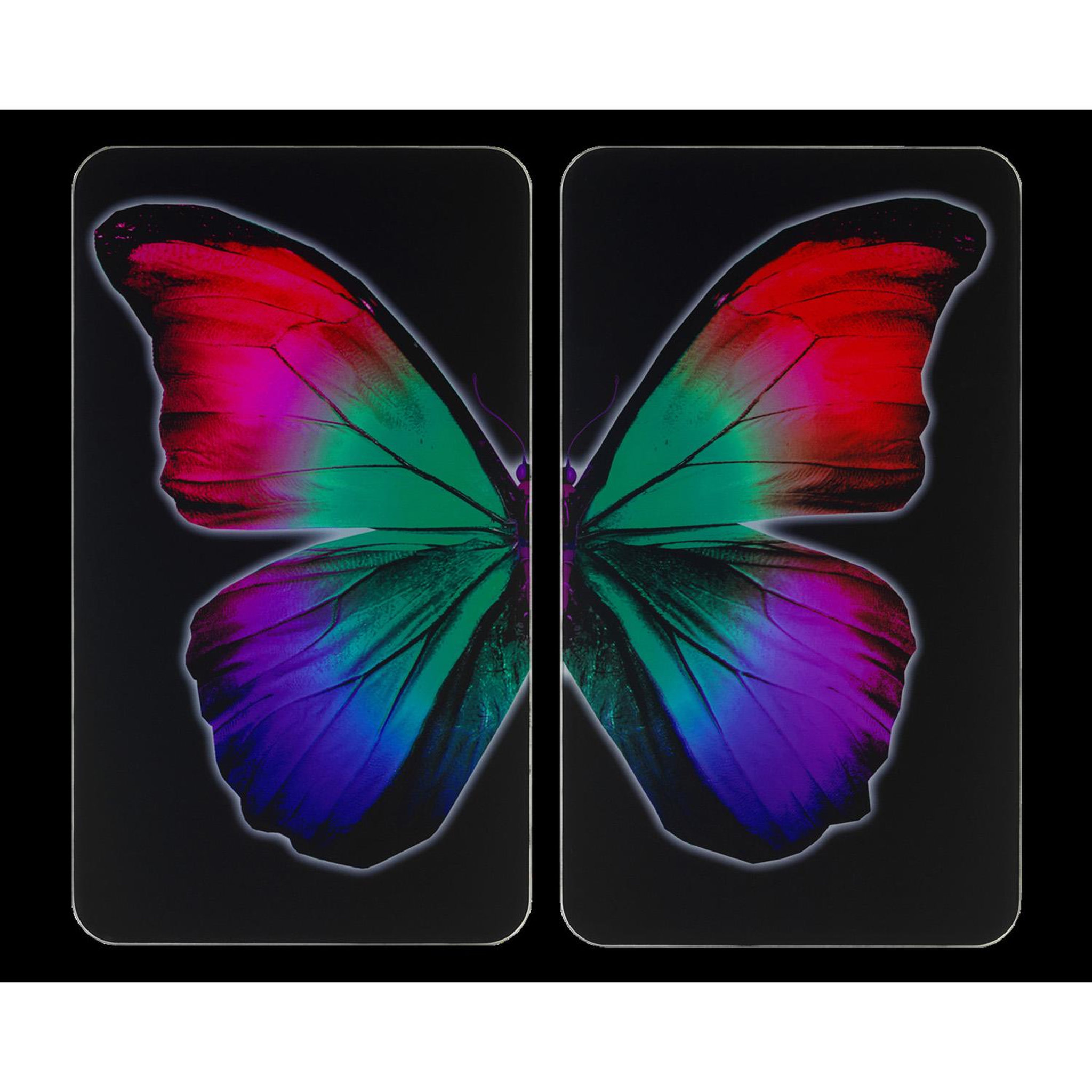 Voir la diapositive 3 : Wenko 2 Couvre-plaques universel - Papillon nocturne