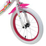 Voir la diapositive 4 : Vélo enfant - Modèle 16'' Fille Licorne / Unicorn pour enfant de taille 105 à 120 cm avec stabilisateurs - Panier avant - Porte poupée arrière - 2 freins et pneus gonflables