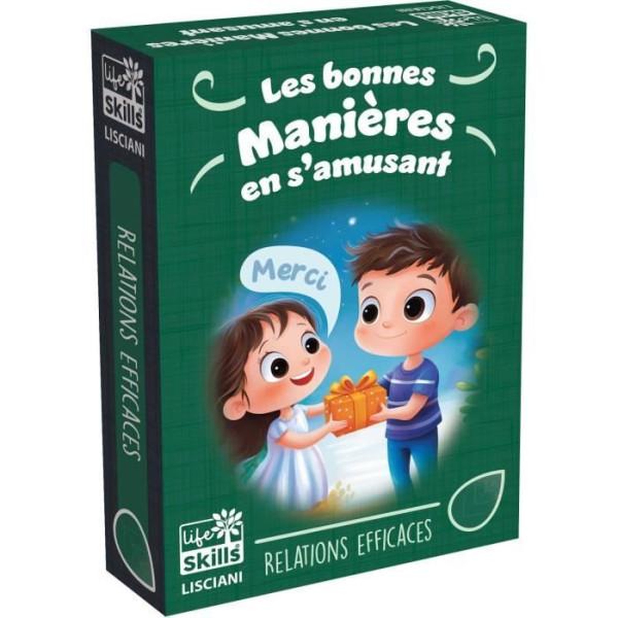 LISCIANI GIOCHI Jeu de cartes des bonnes manieres - Jeu Éducatif - LIFE SKILLS - Cartes illustrées
