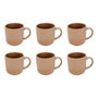 Voir la diapositive 1 : SECRET DE GOURMET Lot de 6 Mugs en Céramique  Chloe  36cl Moka