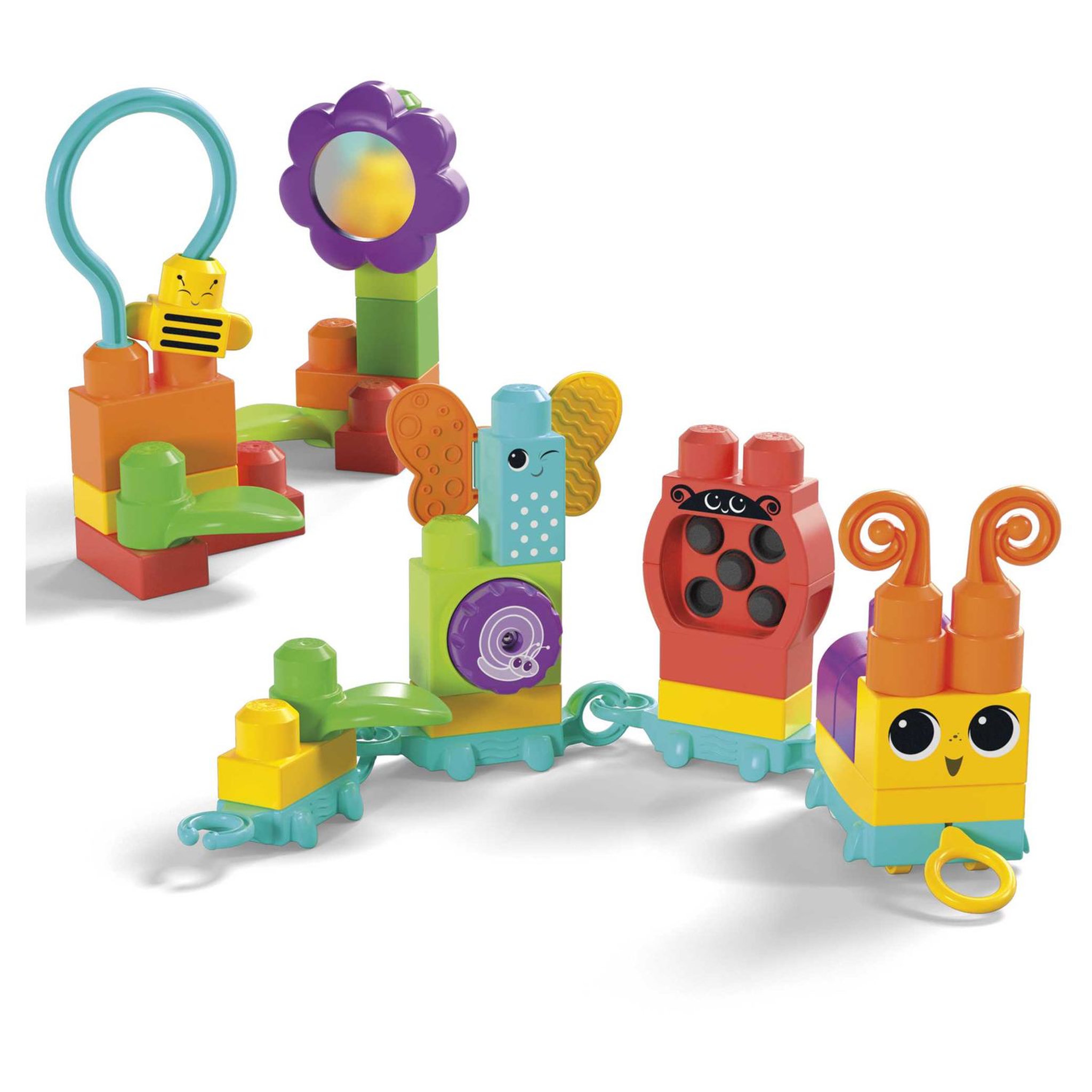 Voir la diapositive 4 : MATTEL Chenille des sens à construire