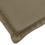 Voir la diapositive 5 : VIDAXL Coussin de banc de jardin taupe melange 180x50x7 cm tissu