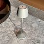 Voir la diapositive 2 : Lumisky Lampe de table sans fil EMILY Gris Aluminium H20cm