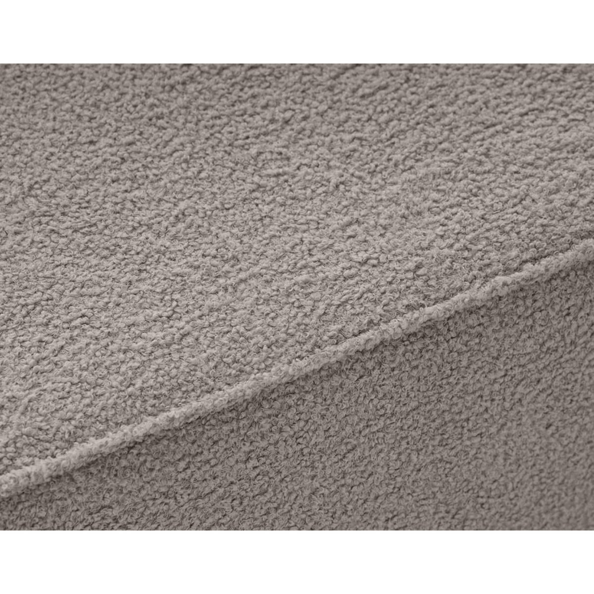 BEST MOBILIER Topaze - pouf - en tissu bouclette