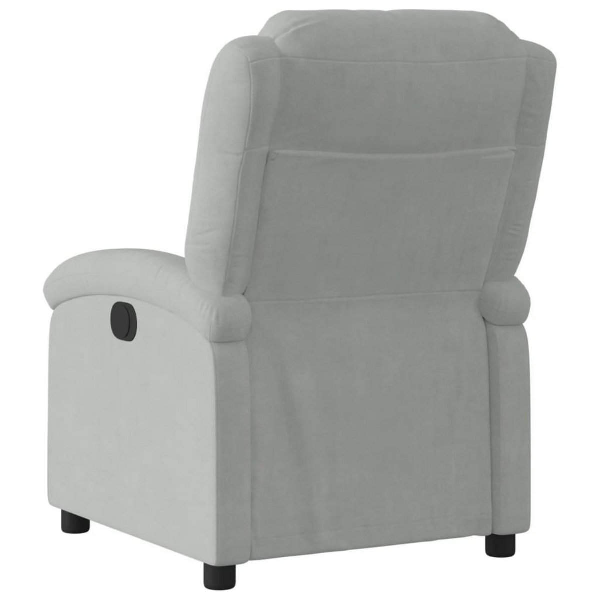 VIDAXL Fauteuil inclinable gris clair velours