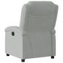 Voir la diapositive 5 : VIDAXL Fauteuil inclinable gris clair velours