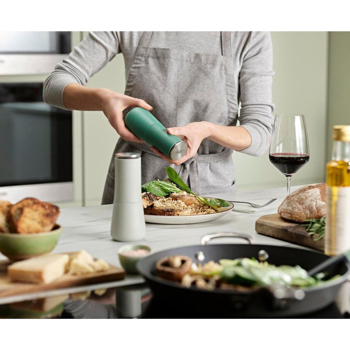 Joseph Joseph Moulin à poivre ou sel Milltop Sage