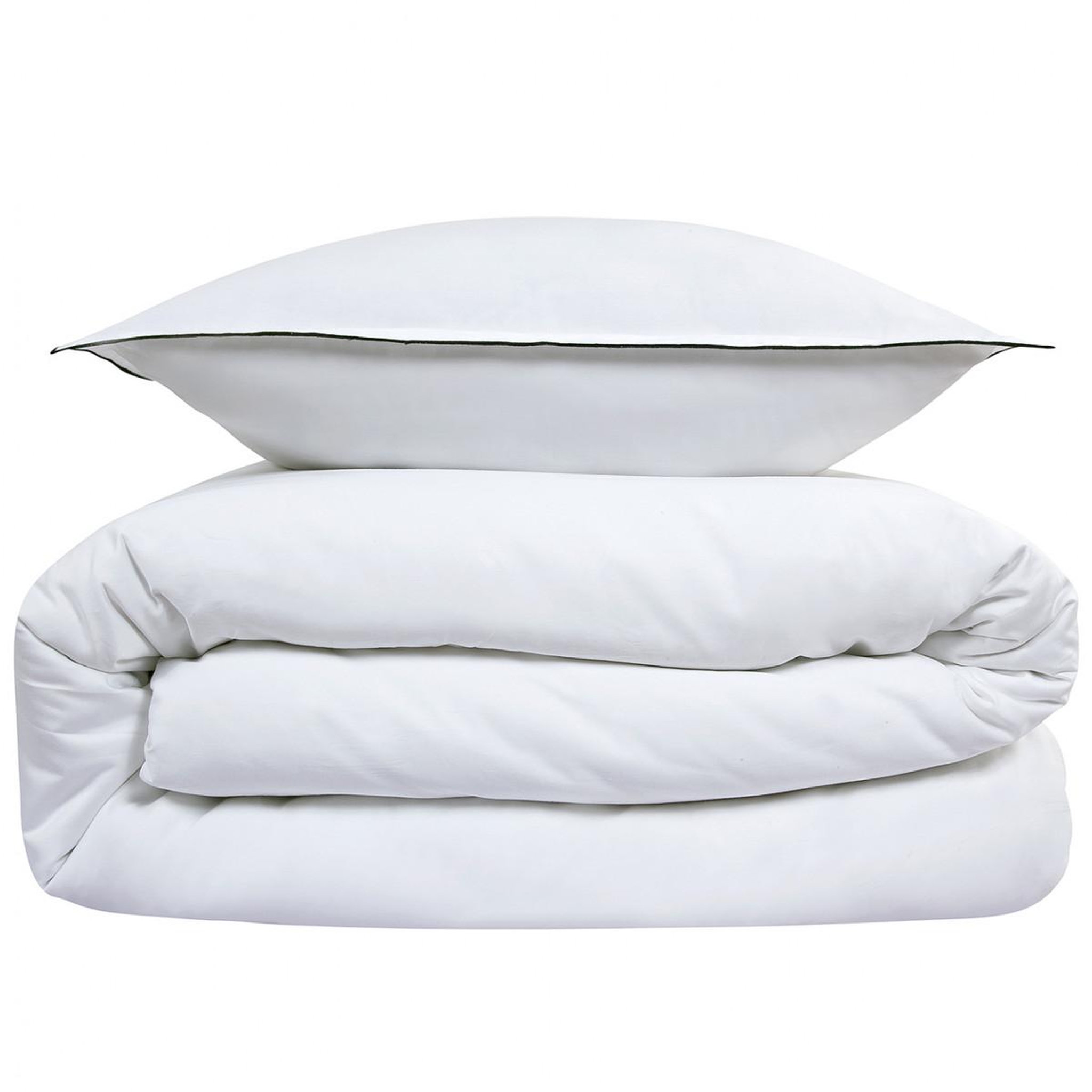 Voir la diapositive 4 : FUTURE HOME Parure de lit 2 personnes en satin de coton unie