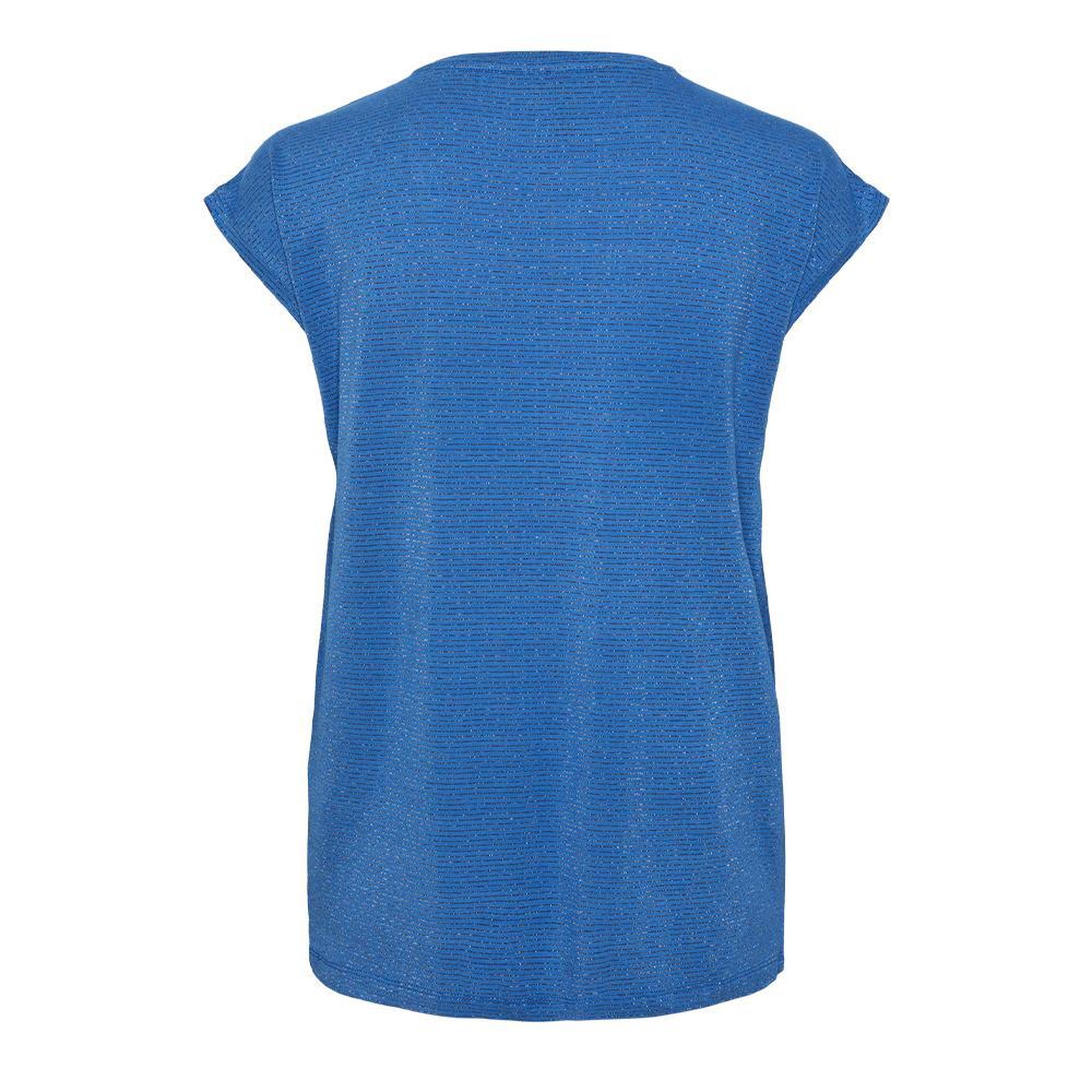 Voir la diapositive 2 : Pieces T shirt  Femme Pieces Lurex Stripes