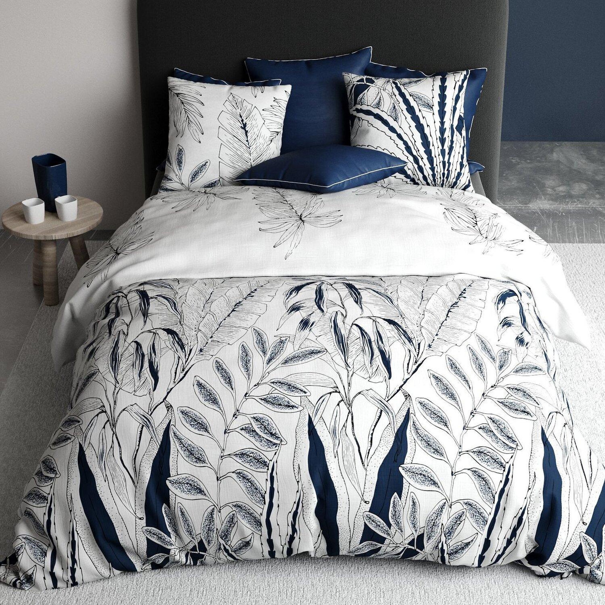 Voir la diapositive 3 : ATELIER DU COTON Parure de drap 100% coton 57fils zanzibar