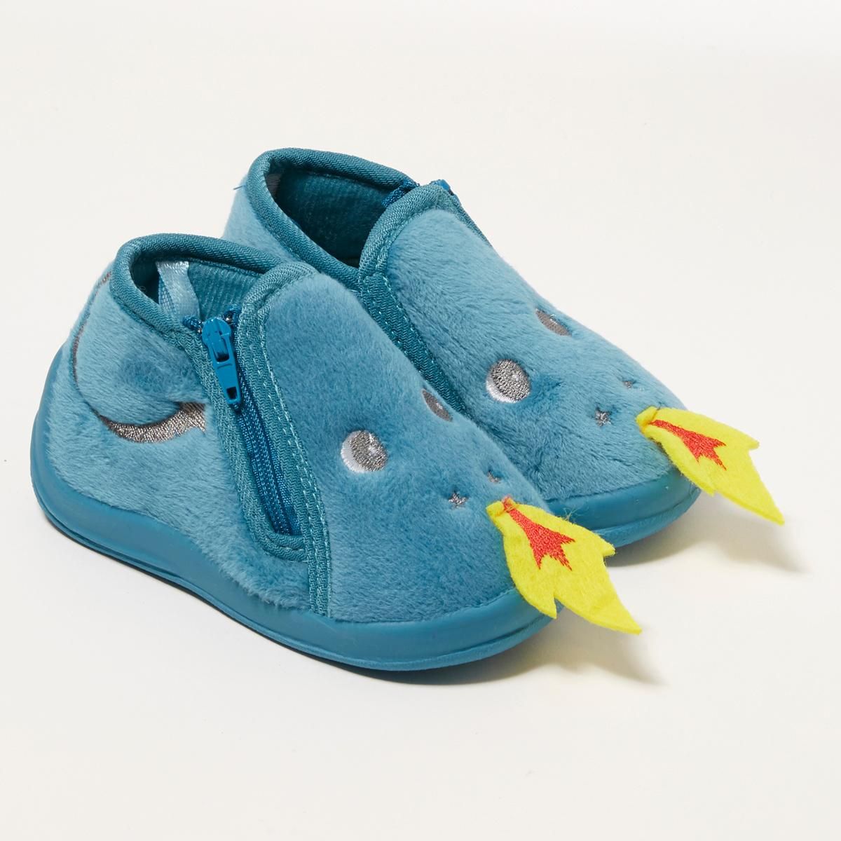 IN EXTENSO Chaussons velours animaux bébé garçon