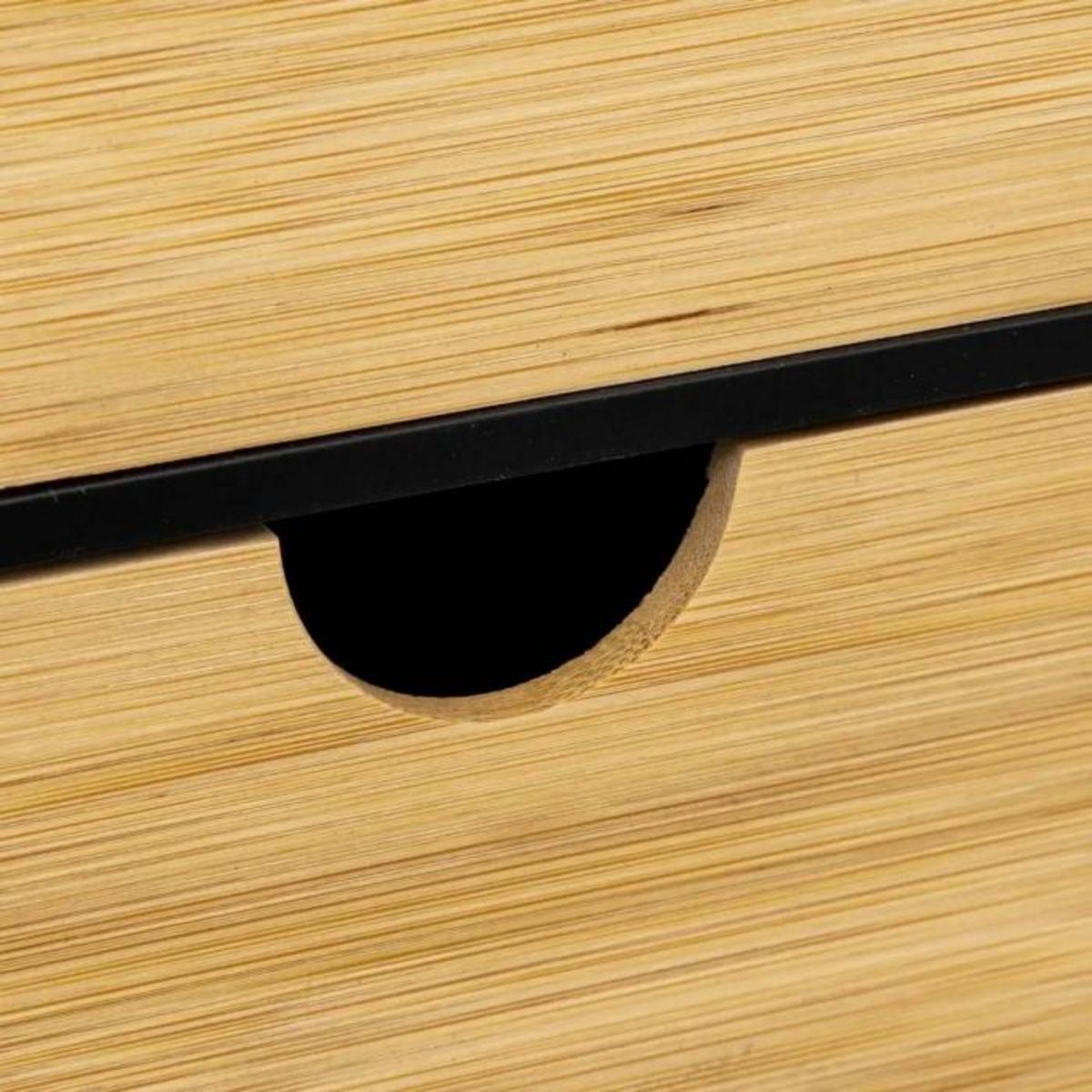 FIVE Ensemble de 3 boîtes avec couvercle en bambou BAVA - Noir