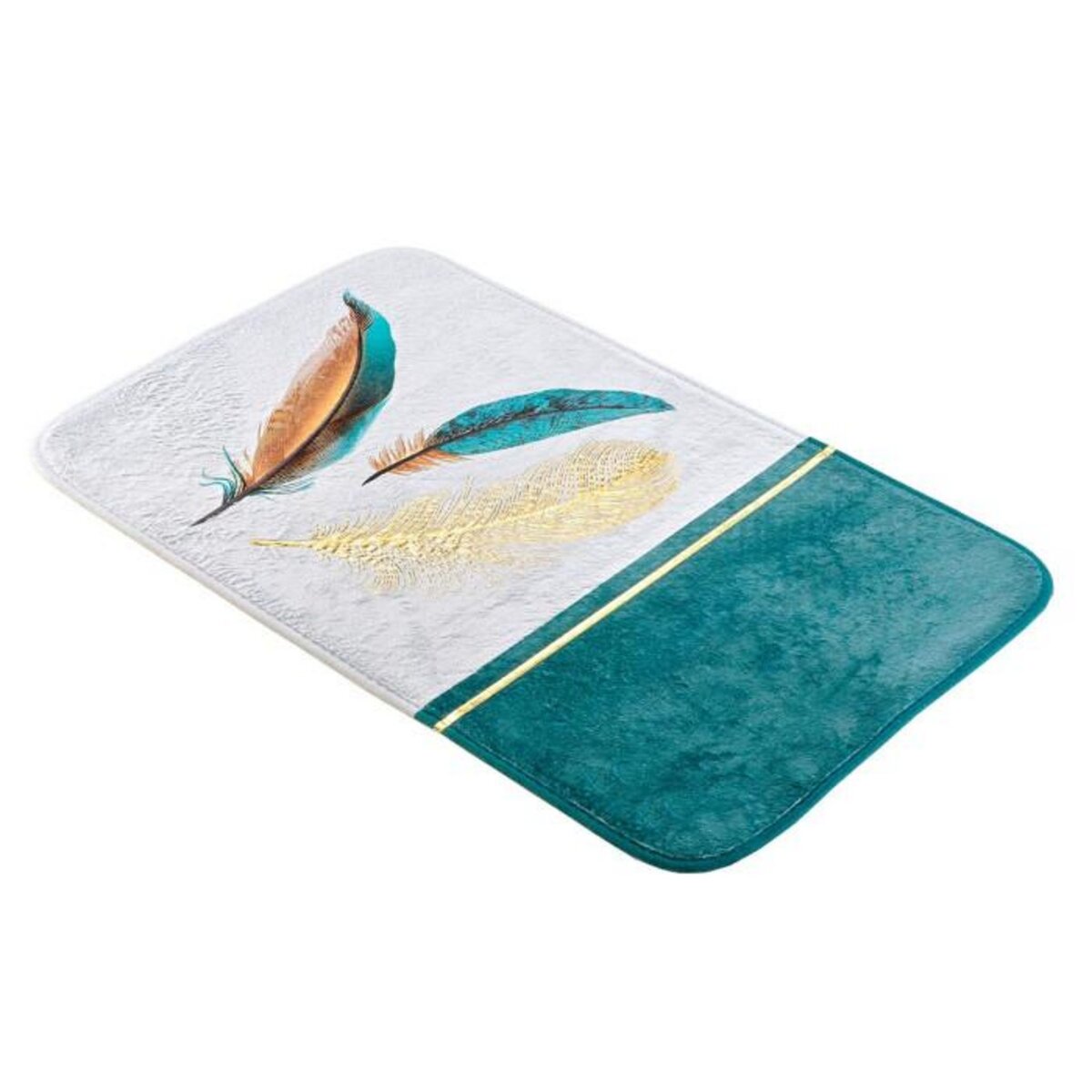 Paris Prix Tapis de Bain  Plumiss  45x75cm Multicolore